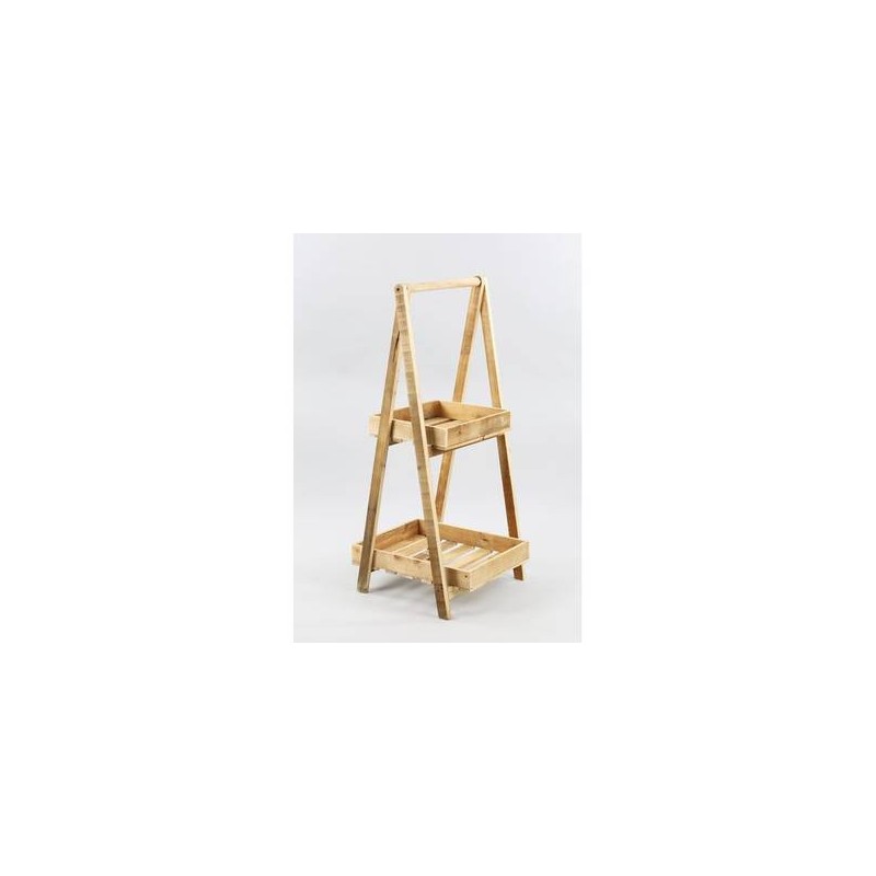 ESPOSITORE IN LEGNO NATURALE 40x40x90cm