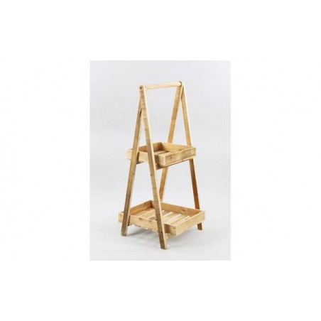ESPOSITORE IN LEGNO NATURALE 40x40x90cm