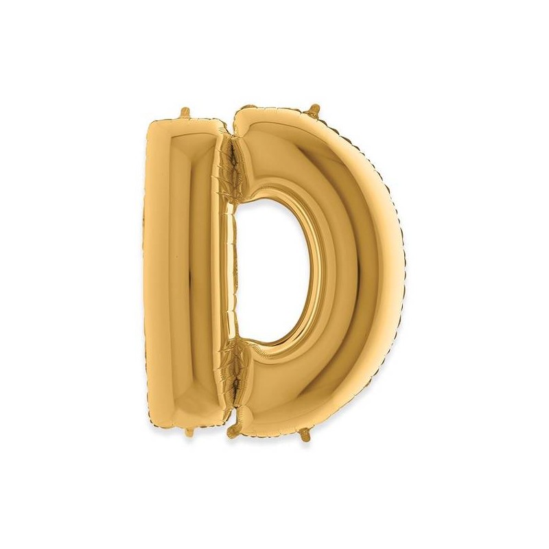 PALLONE MYLAR LETTERA D 102cm 40 GOLD