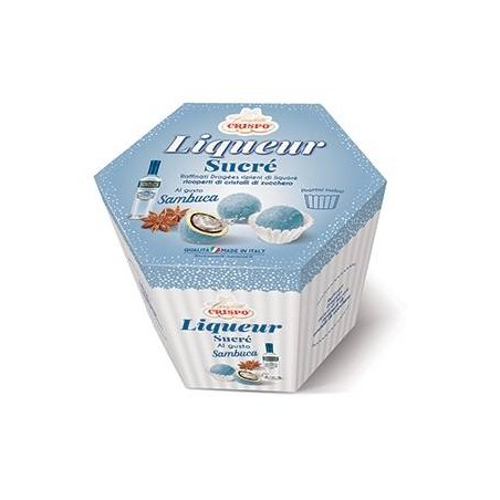 LIQUEUR SUCRè DRAGEES SAMBUCA 500gr C/GRANELLA CELESTE