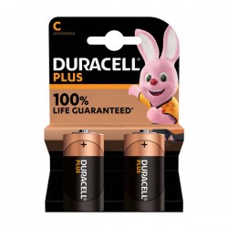 BATTERIE MEZZA TORCIA DURACELL PLUS 100 C 2pz