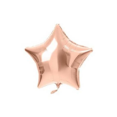 PALLONE MYLAR STELLA 19 48cm ROSE GOLD METAL