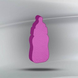 SAGOMA POLISTIROLO PASTELLO BIBERON 3cm FUCSIA