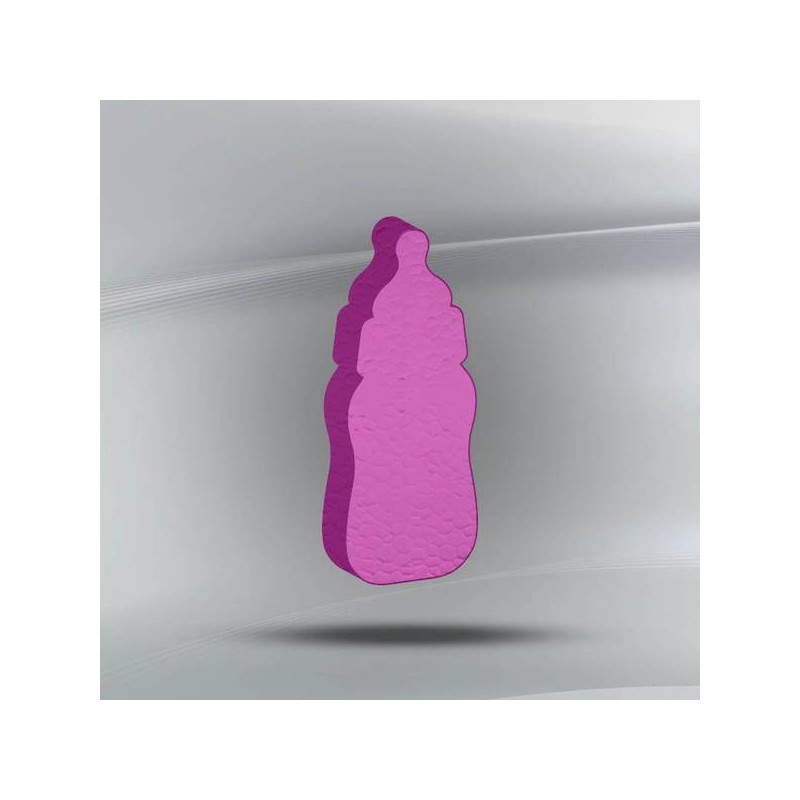 SAGOMA POLISTIROLO PASTELLO BIBERON 3cm FUCSIA