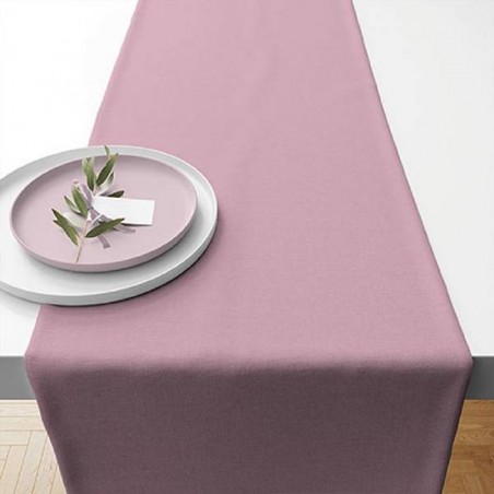 TABLERUNNER COTONE UNI ROSA ANTICO 40x150cm