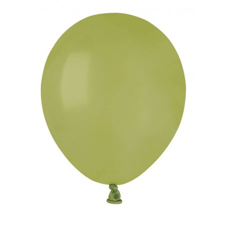 PALLONCINI COLOR 5 12cm VERDE OLIVA 100pz