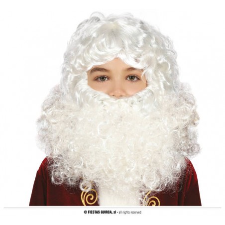 PARRUCCA E BARBA BABBO NATALE BAMBINO