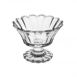 ALZATINA FIORE IN VETRO H.6,5 ø9cm BE-0021