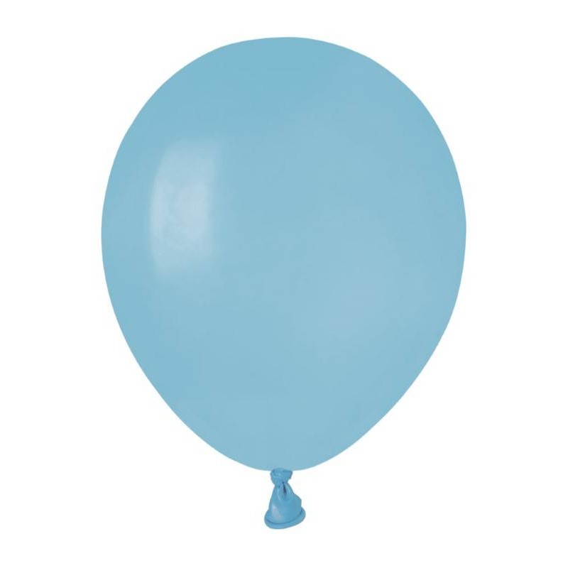 PALLONCINI COLOR 5 12cm CELESTE BABY 100pz
