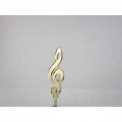 CAKE TOPPER PLEXY CHIAVE DI VIOLINO COLORE ASS.TO 1pz