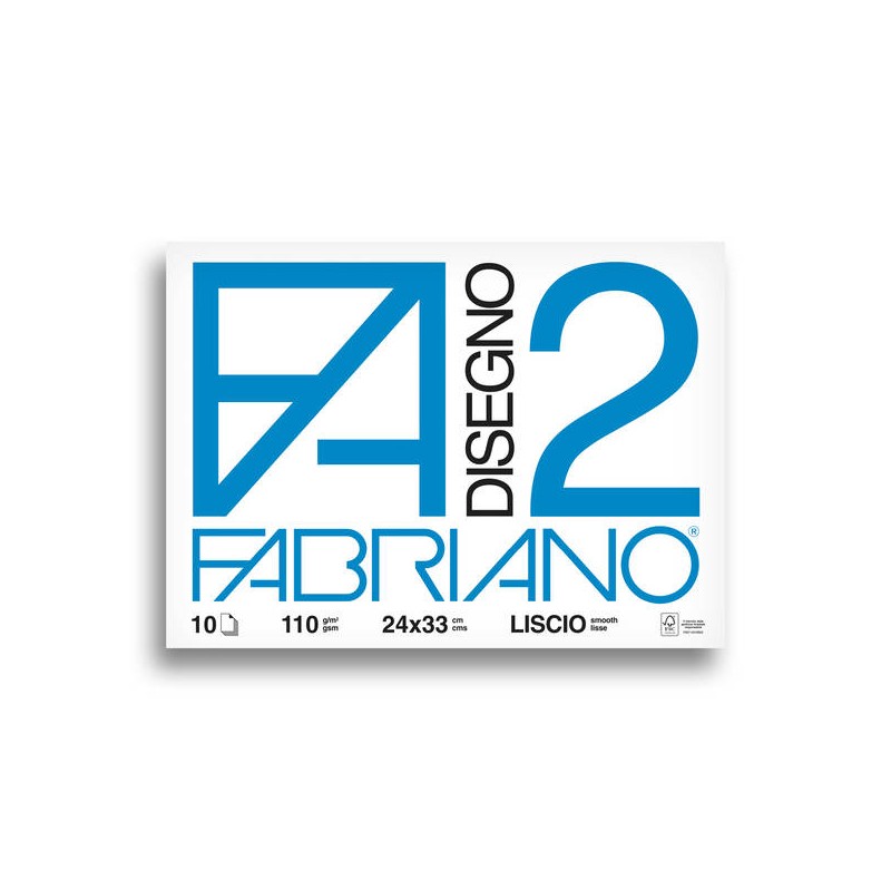 ALBUM FABRIANO F2 24x33cm 10fg 110gr LISCIO