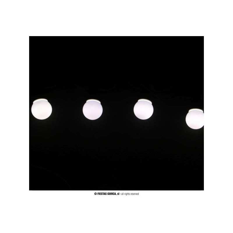 LUCE DA ESTERNO GHIRLANDA 10 LAMPADINE BIANCHE IP44