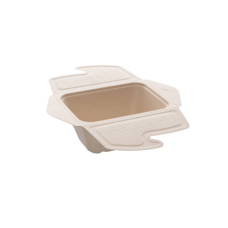 VASCHETTA FARFALLA RETTANGOLARE 15x21,3x5,3 1000ml BIO COMPOSTABILE 25pz