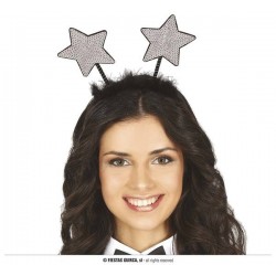 CERCHIETTO STELLE PAILLETTES ARGENTO