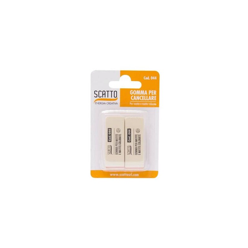 GOMMA NATURALE BIANCA 2pz SCATTO