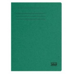 CARTELLINA MANILLA 3 LEMBI 200gr 5pz VERDE SCATTO