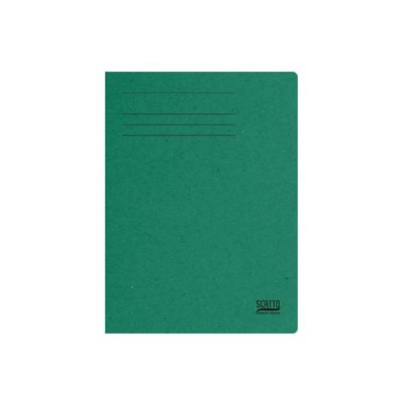 CARTELLINA MANILLA 3 LEMBI 200gr 5pz VERDE SCATTO