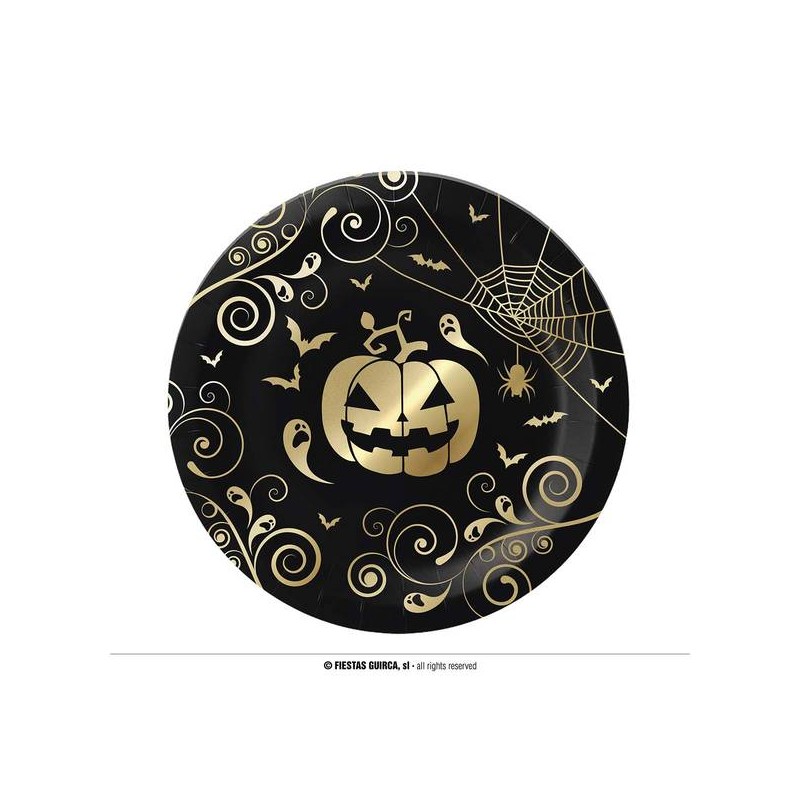 PIATTI CARTA ø23cm ZUCCA ORO 6pz