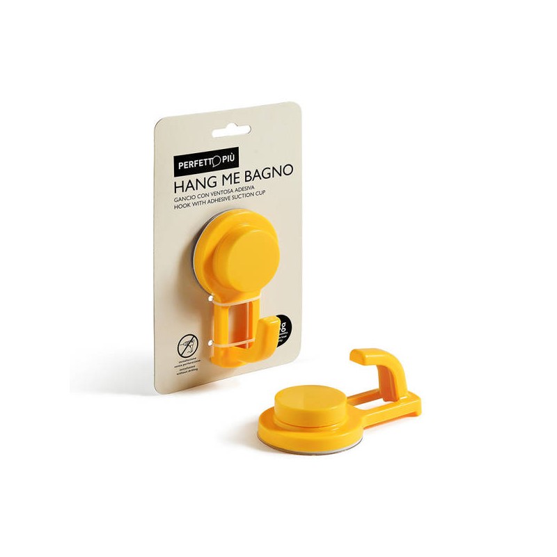 GANCIO CON VENTOSA ADESIVA MOD.BAGNO