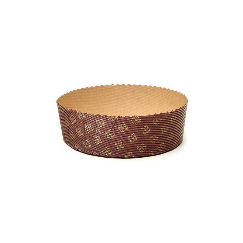 FORMA COTTURA PANETTONE BASSO 500gr ø170x55mm 6 PEZZI