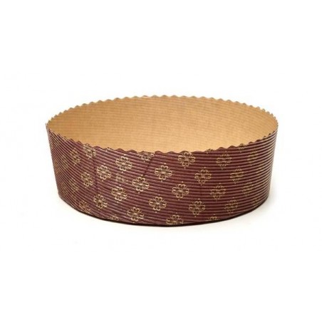 FORMA COTTURA PANETTONE BASSO 500gr ø170x55mm 6 PEZZI