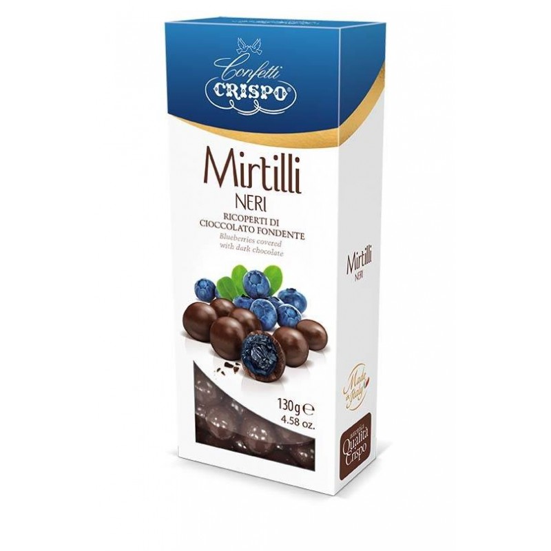 MIRTILLI RICOPERTI DI CIOCCOLATO ASTUCCIO 130gr CRISPO