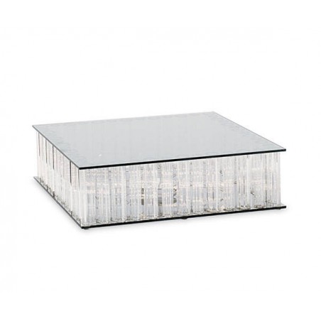 ALZATA VETRO C/LED 35x35x10cm