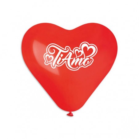 PALLONCINI LATTICE ALL AROUND 10 26cm CUORE TI AMO 50pz