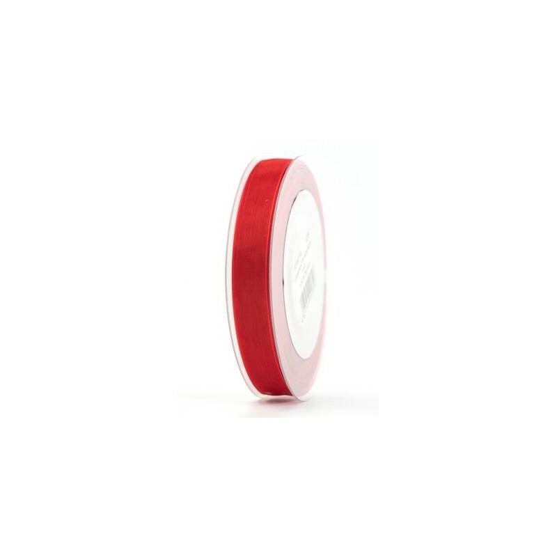 NASTRO ORGANZA mm15x50mt ROSSO