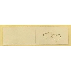 BIGLIETTI BOMBONIERA AVORIO CUORE ORO 20pz 6190/4