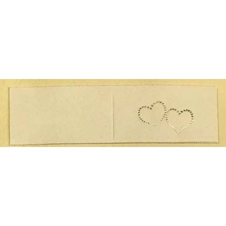 BIGLIETTI BOMBONIERA AVORIO CUORE ORO 20pz 6190/4