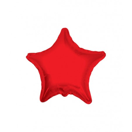 PALLONE MYLAR STELLA 18'' 45cm ROSSO RC