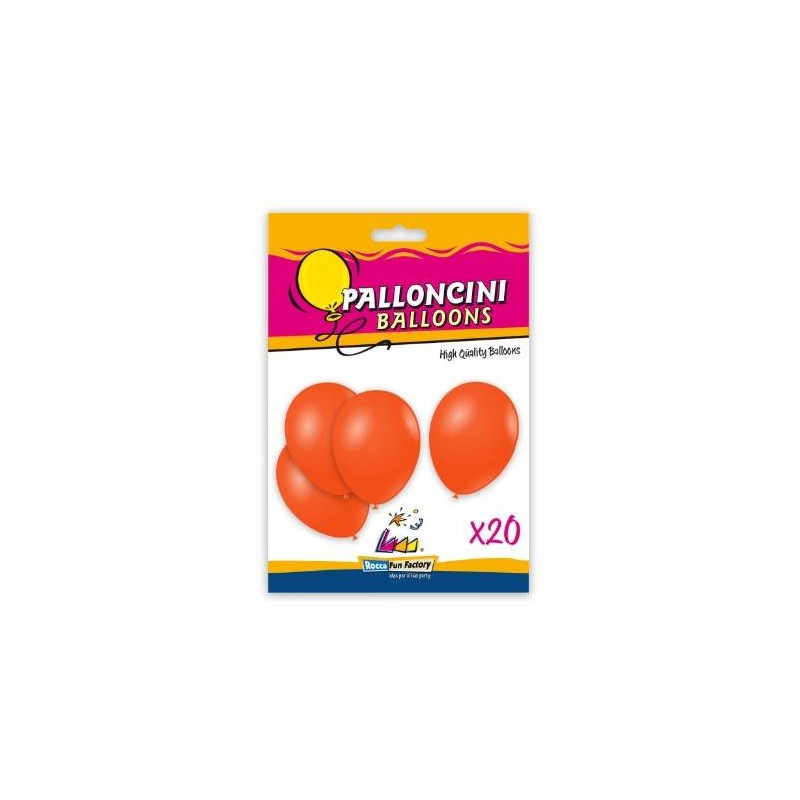 PALLONCINI LATTICE PASTELLO 9/10 26cm ARANCIO 20pz