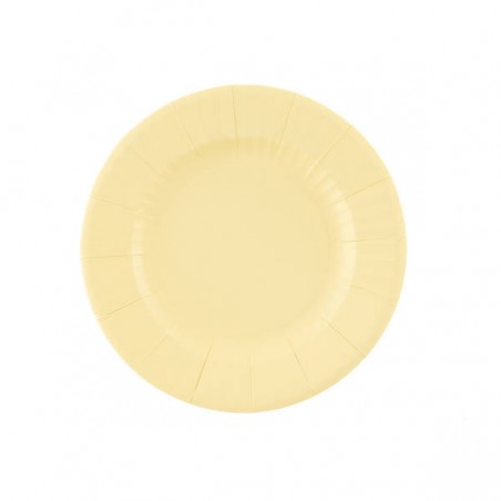 PIATTI ROUND VANIGLIA 21cm 8pz