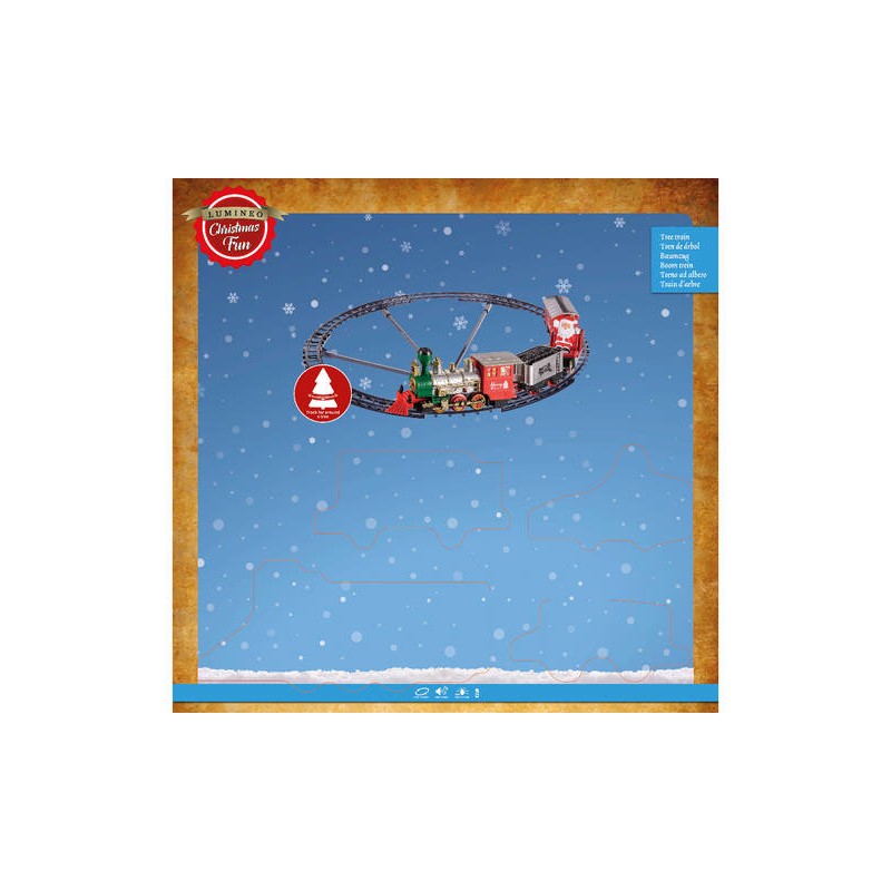 TRENO SU ROTAIE IN PLASTICA C/LED ø274cm