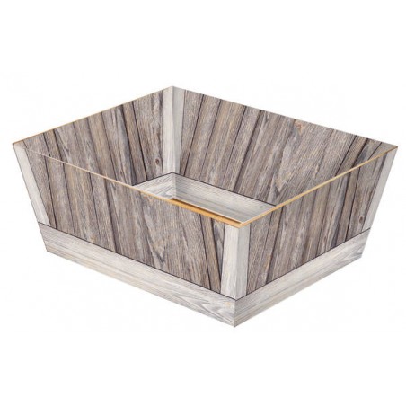 VASSOIO PICCOLO ALTO 20,5x16x10cm VINTAGE WOOD PORTATA 5kg