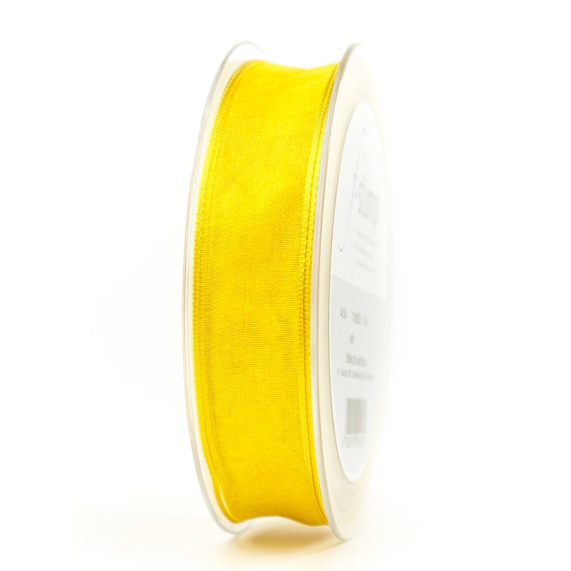 NASTRO TESSUTO CHIFFON mm40x20mt GIALLO