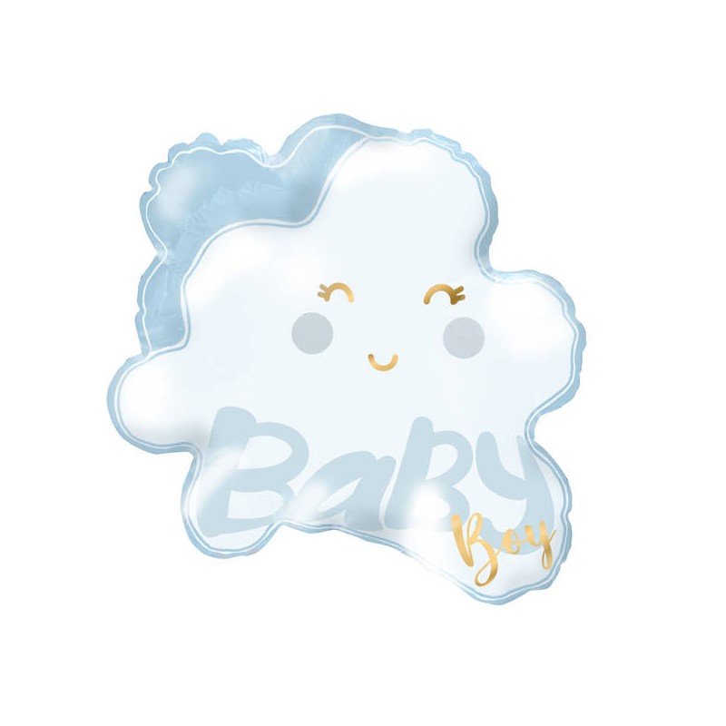 PALLONE MYLAR SAGOMATO NUVOLETTA AZZURRA 68x70cm
