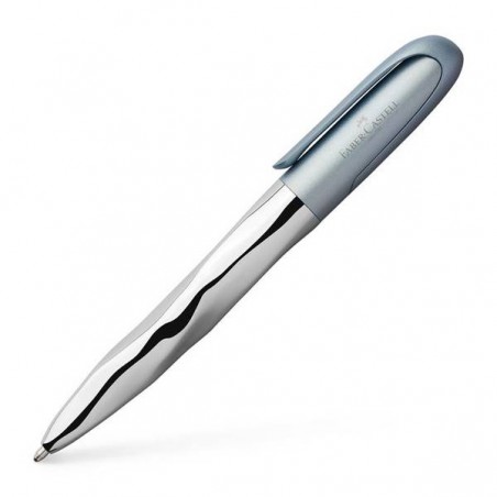 PENNA A SFERA N'ICE FUSTO CROMATO LUCIDO CAPP.AZZURRO REFILL XB