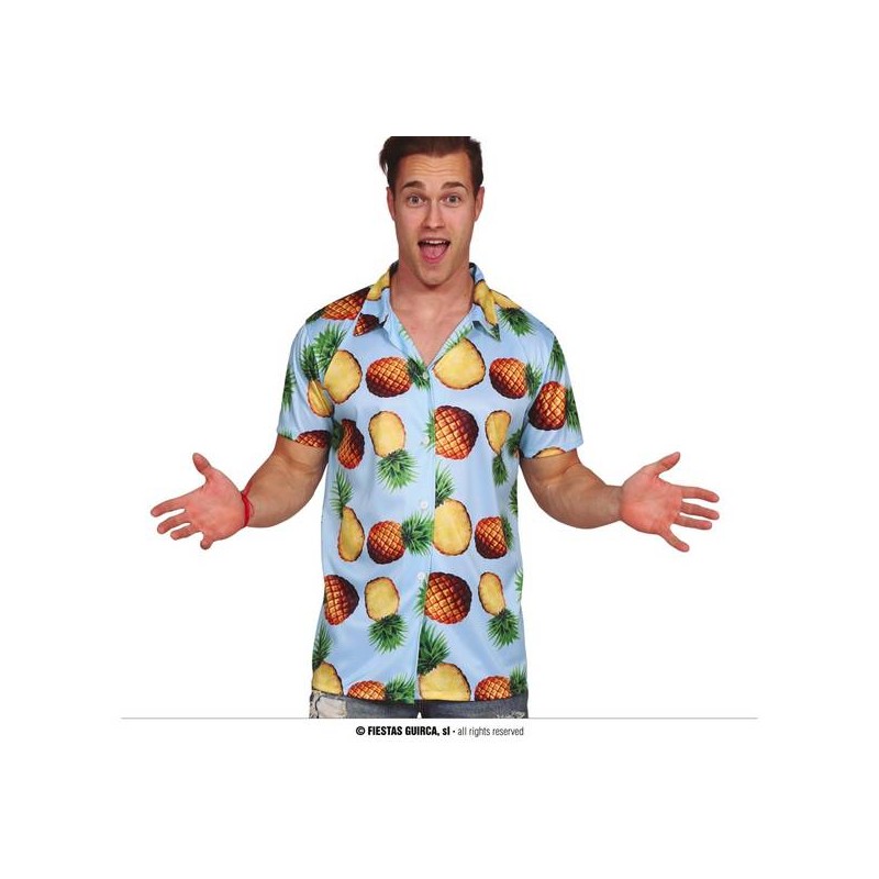 CAMICIA HAWAIANA ANANAS TG.M
