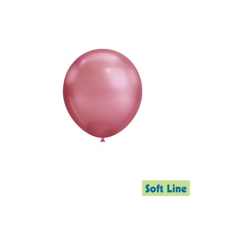 PALLONCINI LATTICE SOFT LINE CHROME 5 13cm ROSA 114 100pz RC
