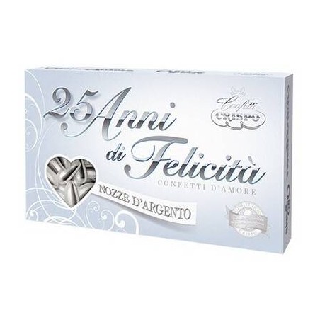 CONFETTI MANDORLA NATURALE ARGENTO 500gr