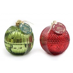 CANDELA A FORMA DI PALLINA 2ass.ti 12,5cm