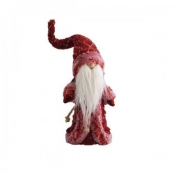 BABBO NATALE PELUCHE ROSSO h35cm