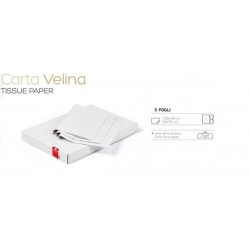 CARTA VELINA gr.31 BIANCA 100x140cm 5 FOGLI PIEGATI