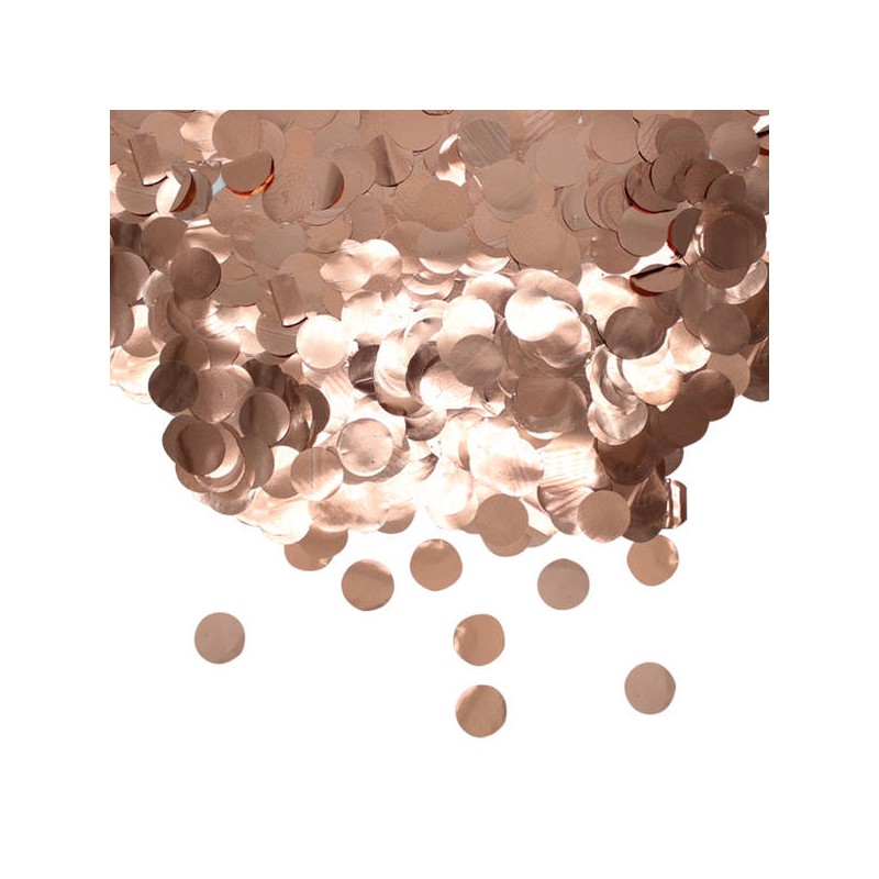 CORIANDOLI IN FOIL ø2cm 50gr ROSE GOLD METAL