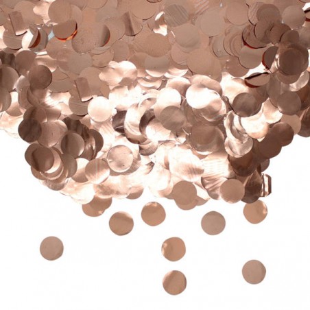 CORIANDOLI IN FOIL ø2cm 50gr ROSE GOLD METAL