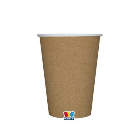 BICCHIERI 200cc ECOLOR BIODEGRADABILI KRAFT 25pz