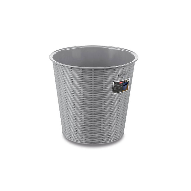 CESTINO GETTACARTE ELEGANCE ø28x26,5cm STONE GREY