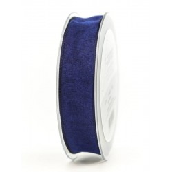 NASTRO TESSUTO CHIFFON mm40x20mt BLU SCURO